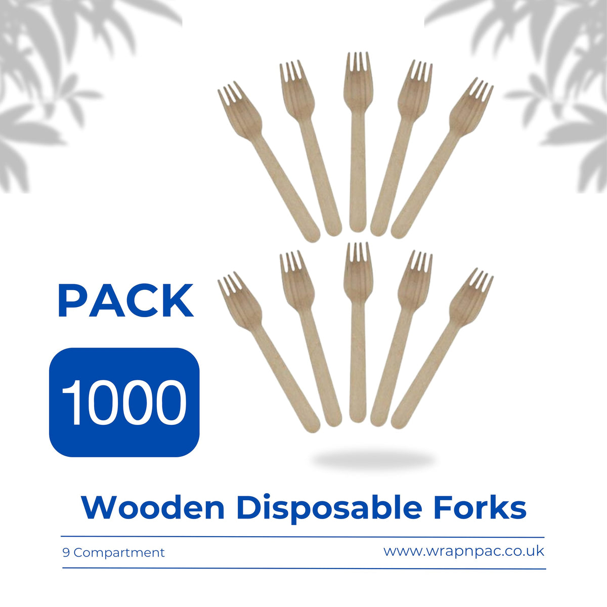 Wrap n Pac wooden disposable forks
