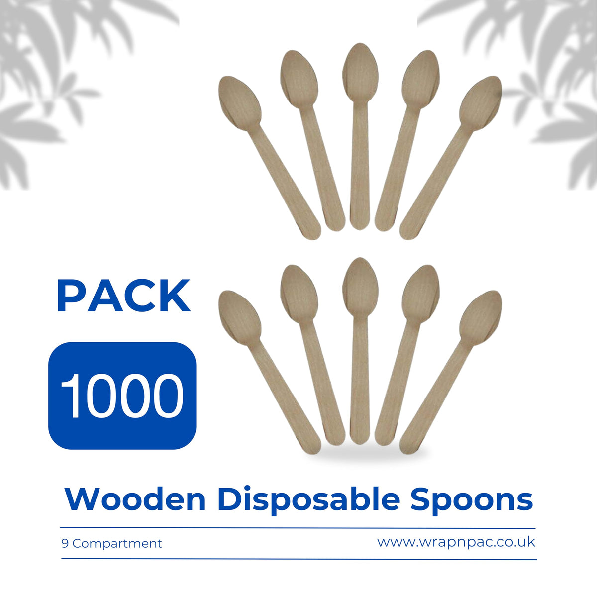 Wrap n Pac wooden disposable spoons