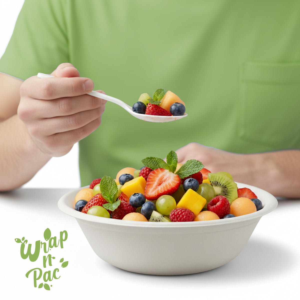 Compostable Bagasse Round Bowls – 250ml & 350ml, Pack of 250 or 1000